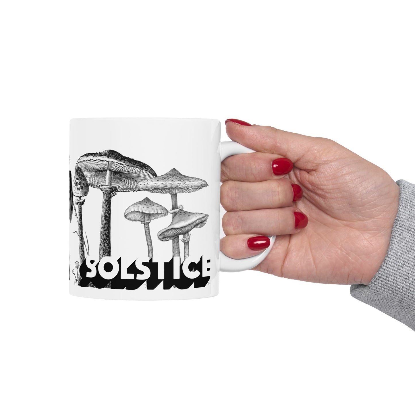 Solstice Mushrooms Ceramic Mug —  (11oz, 15oz)