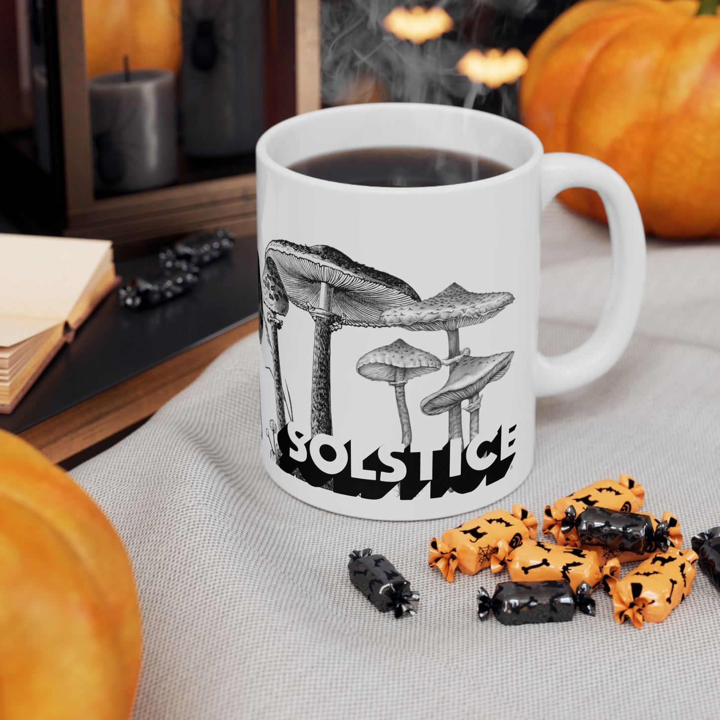 Solstice Mushrooms Ceramic Mug —  (11oz, 15oz)