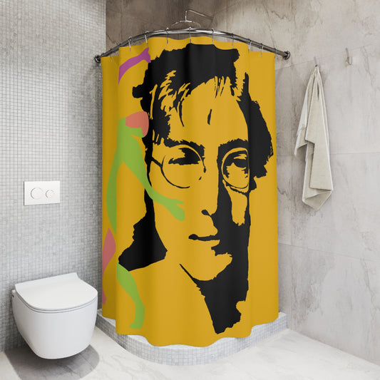 SOLSTICE Lennon Shower Curtain yellow 6