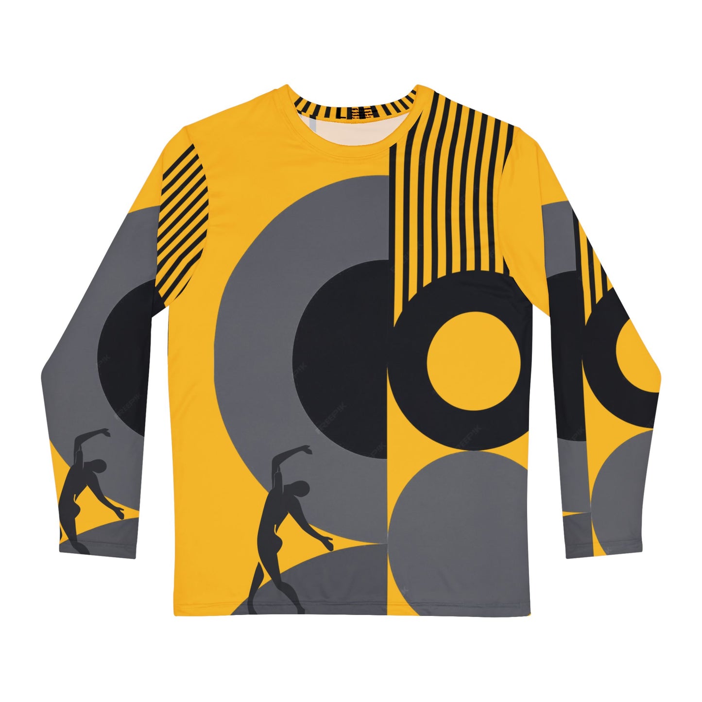 SOLSTICE BAUHAUS Long Sleeve Shirt yellow(AOP)