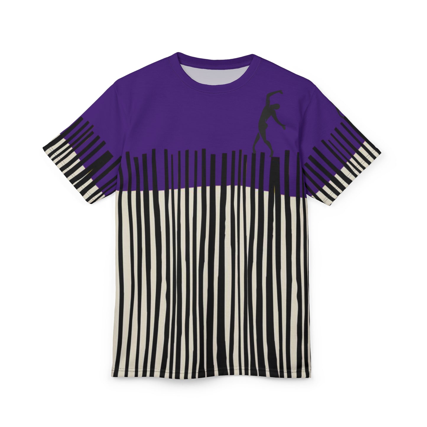 SOLSTICE Bamboo purple Unisex Cut & Sew  Tee (AOP)