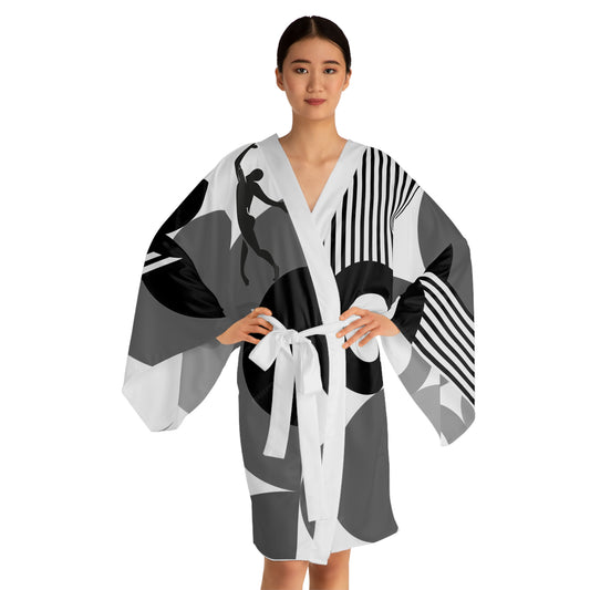 Long Sleeve SOLSTICE BAUHAUS Kimono Robe (AOP)