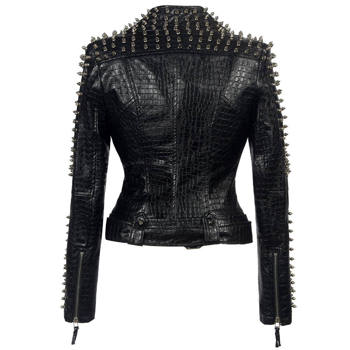 Trendy Short leather imitation Punk Jacket
