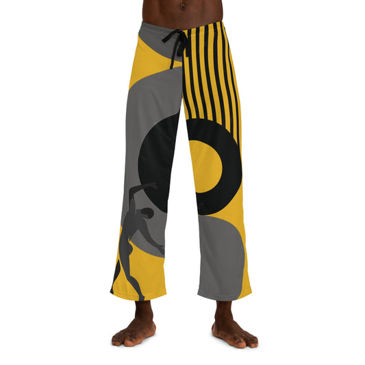 SOLSTICE Bauhaus Men's  yellowPajama Pants (AOP)