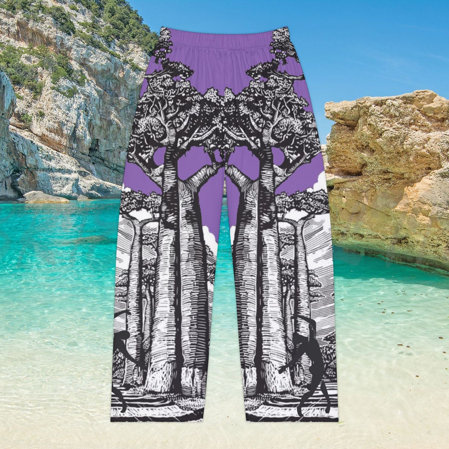 BAOBAB Pajama Pants Light purple (AOP)