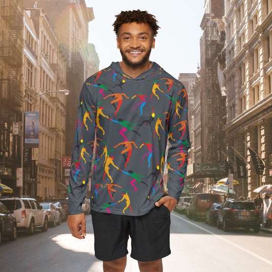 Men's SOLSTICE DANCE Sports white Warmup Hoodie (AOP) gray