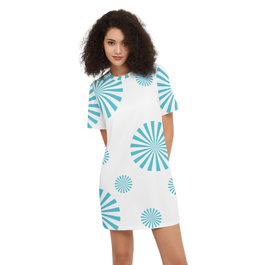 Solstice Women's Short-Sleeve T-Shirt Dress-Heavyweight 225g
