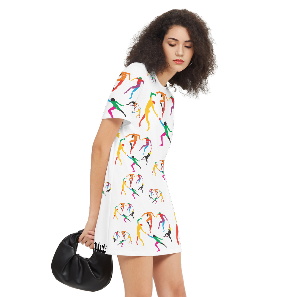 Women's SOLSTICE Short-Sleeve T-Shirt Dress-Heavyweight 225g