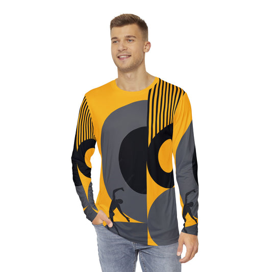 SOLSTICE BAUHAUS Long Sleeve Shirt yellow(AOP)