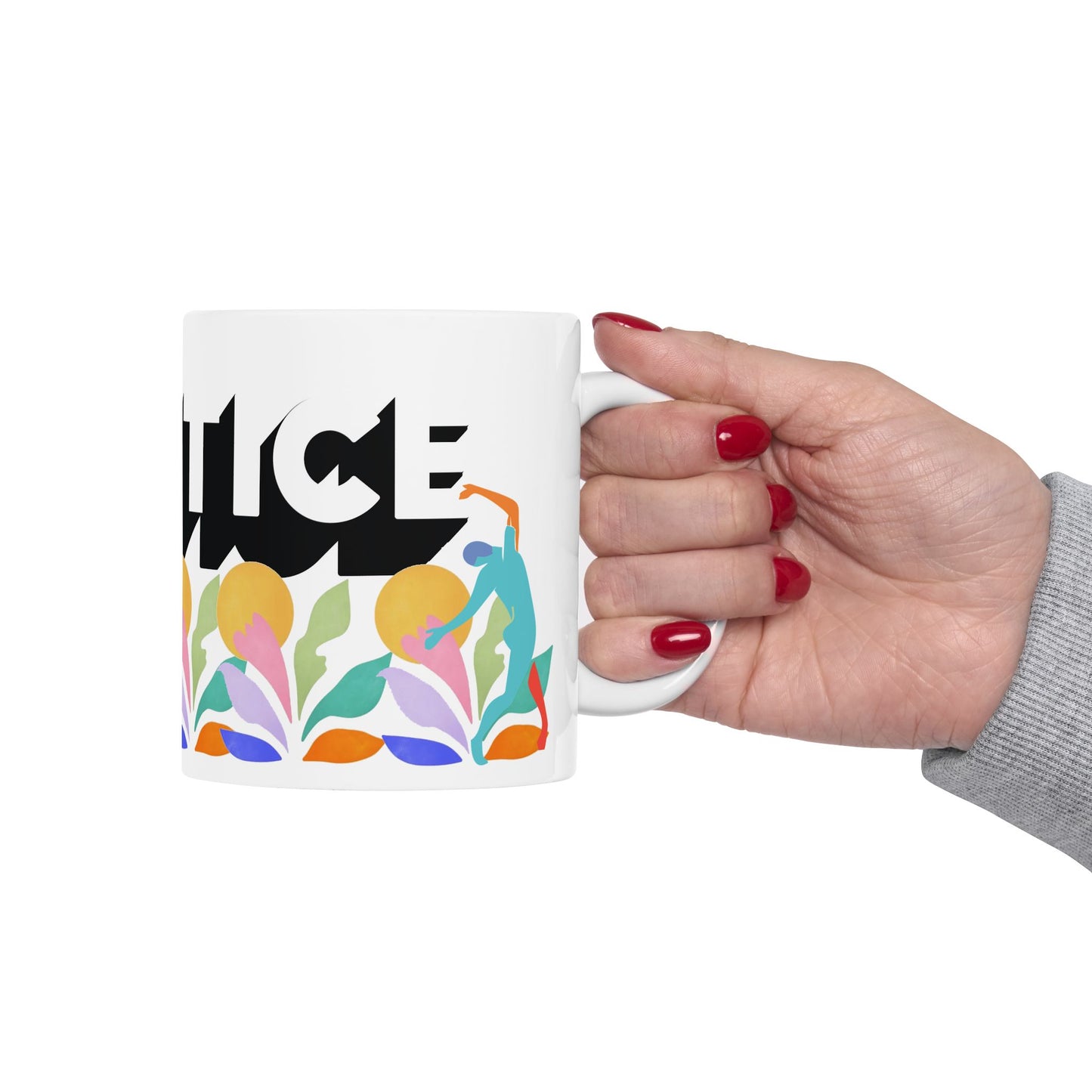 Matisse Garden Sun Ceramic Mug — Personalized Photo & Art Coffee Cup (11oz, 15oz)