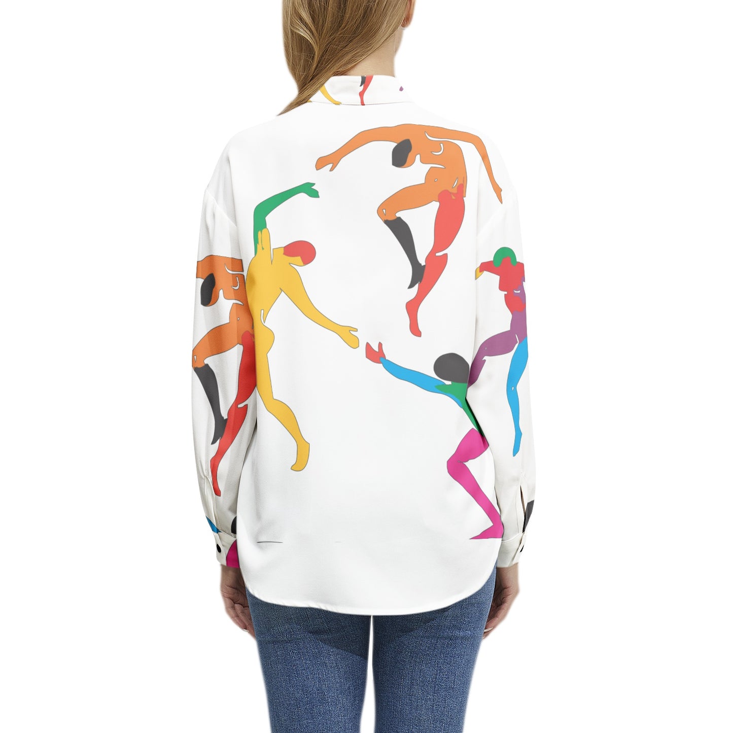 SOLSTICE Matisse dancers Long Sleeve Button Up Casual Shirt Top