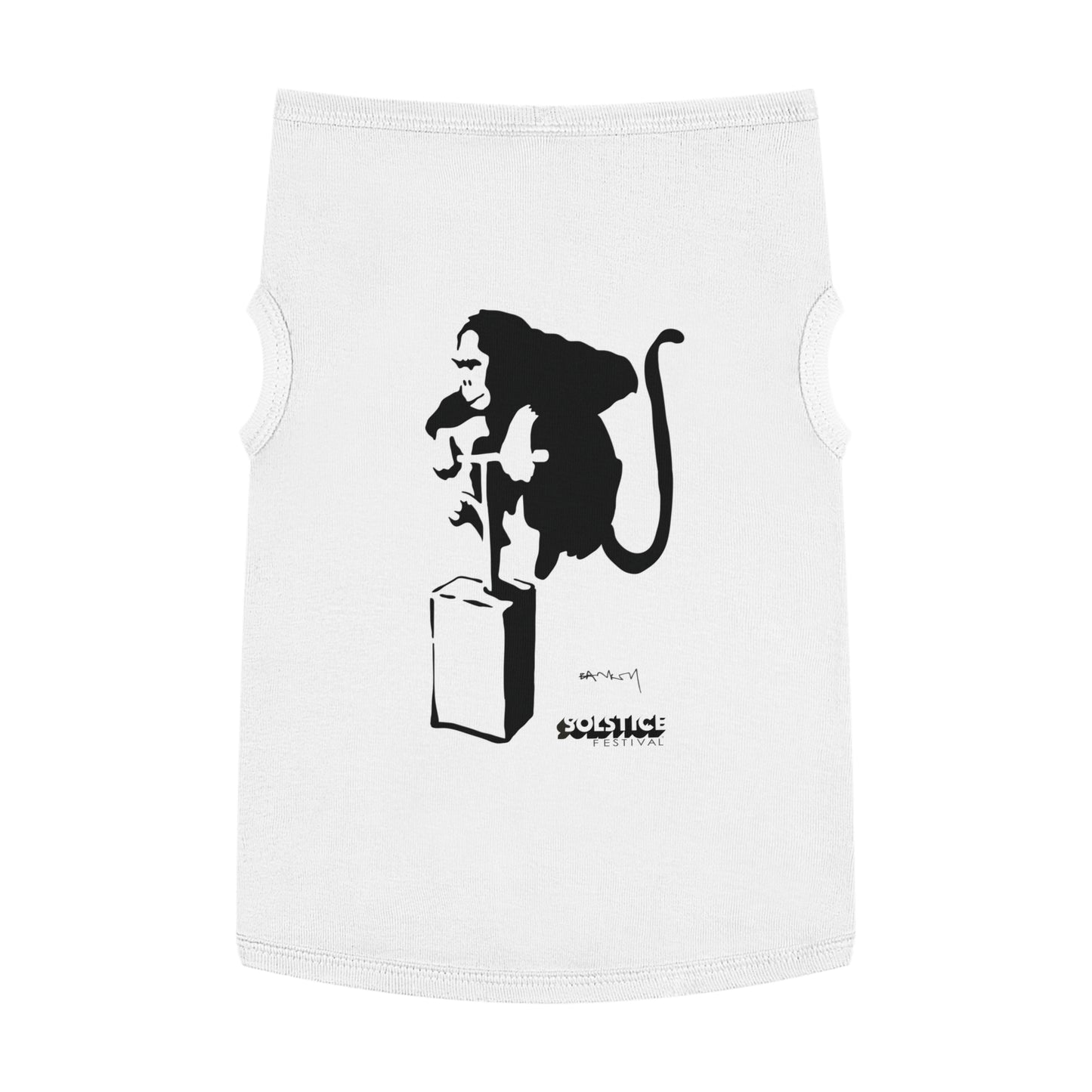 BANSKI MONKEI explode SOLSTICE FESTIVAL Pet Tank Top