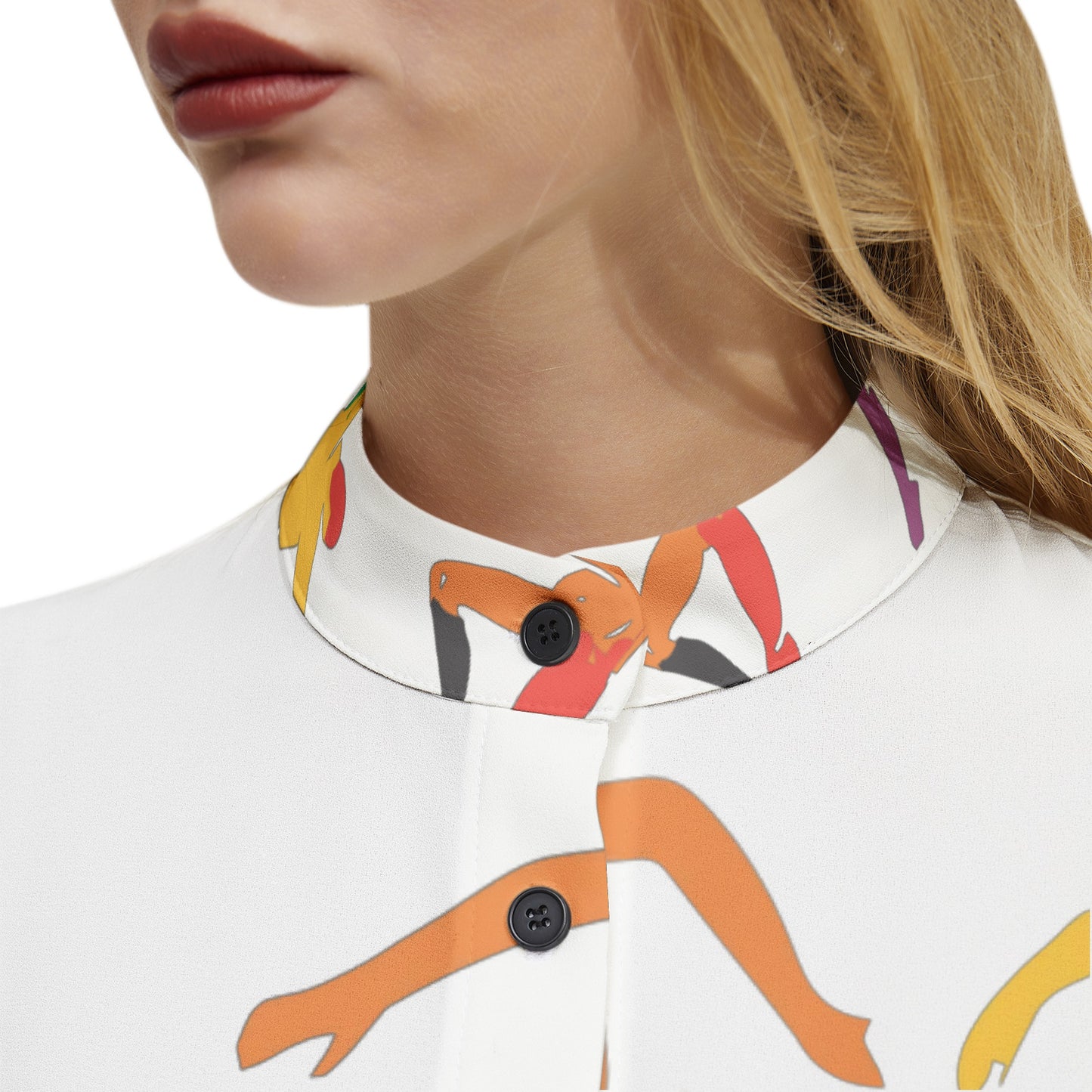 SOLSTICE Matisse dancers Long Sleeve Button Up Casual Shirt Top