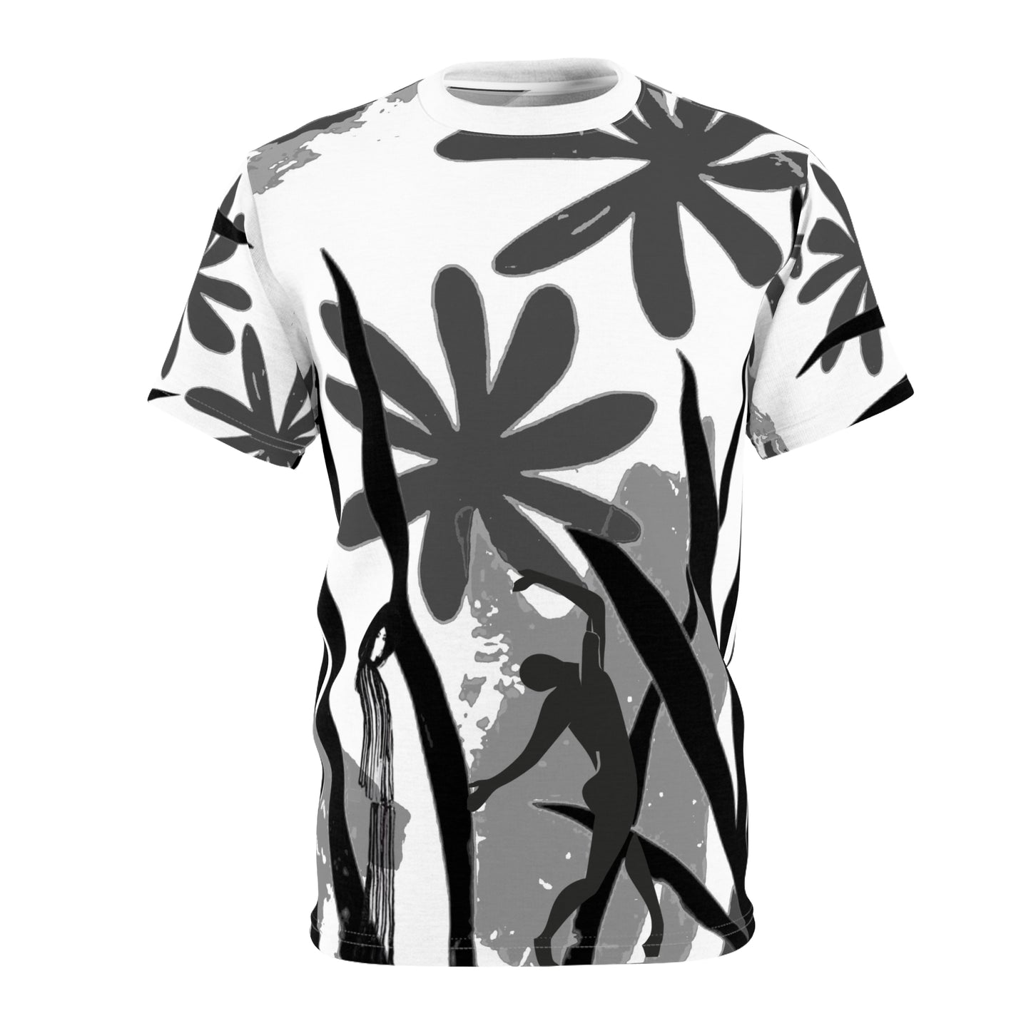SOLSTICE Matisse Jungle Unisex white Cut & Sew Tee (AOP)