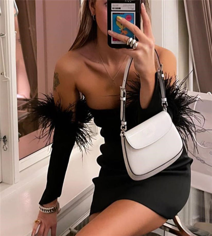 Solstice fashion, European And American Black Dress Women