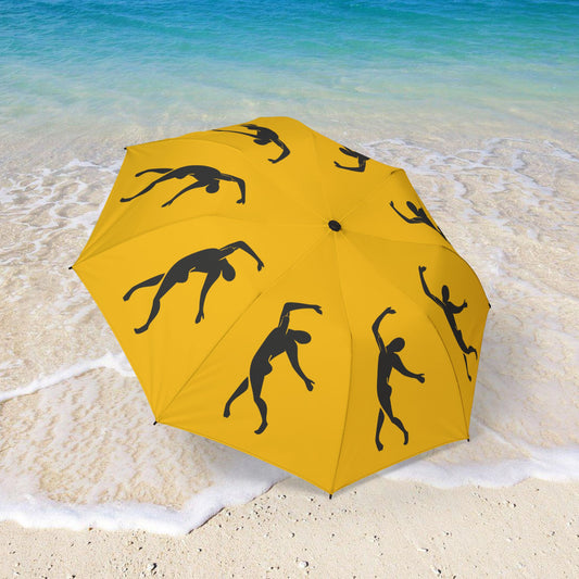 Yellow  SOLSTICE Matisse Dancer Semi-Automatic Foldable Umbrella