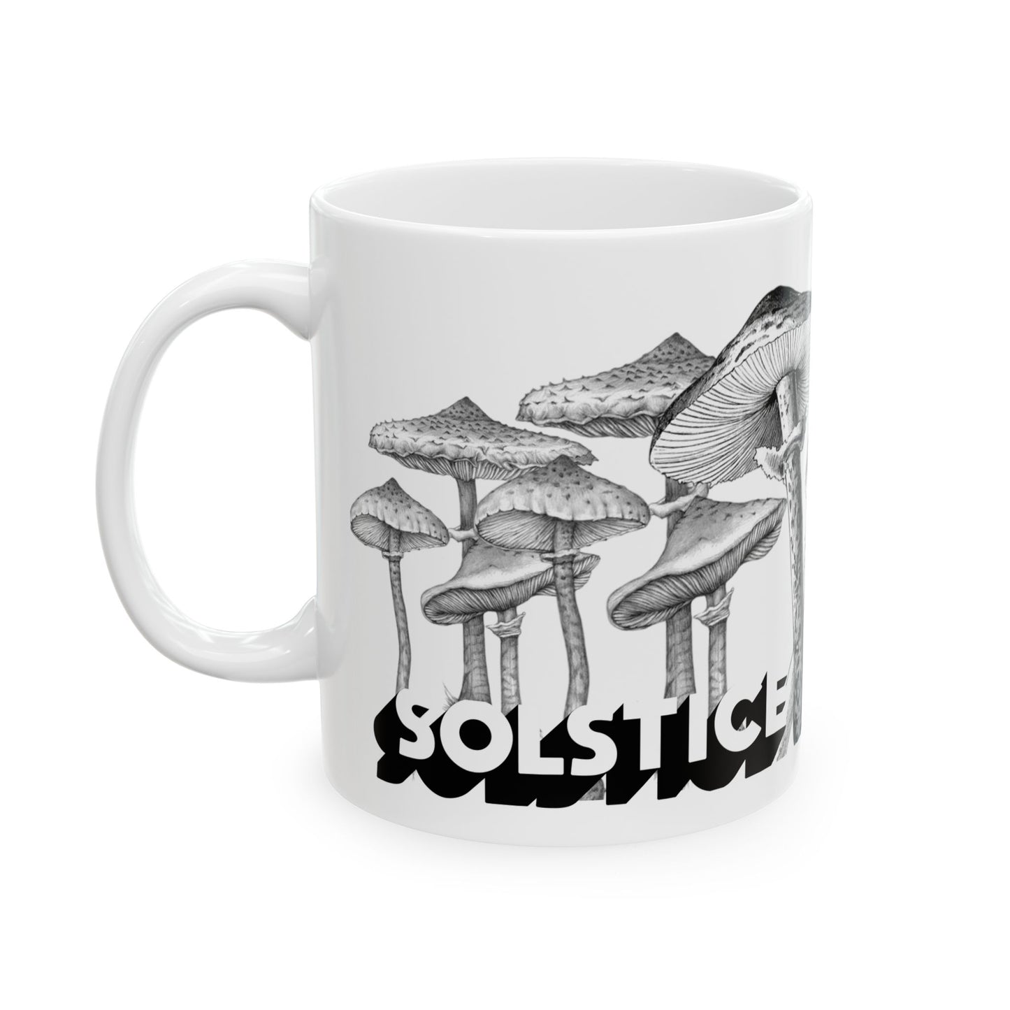 Solstice Mushrooms Ceramic Mug —  (11oz, 15oz)