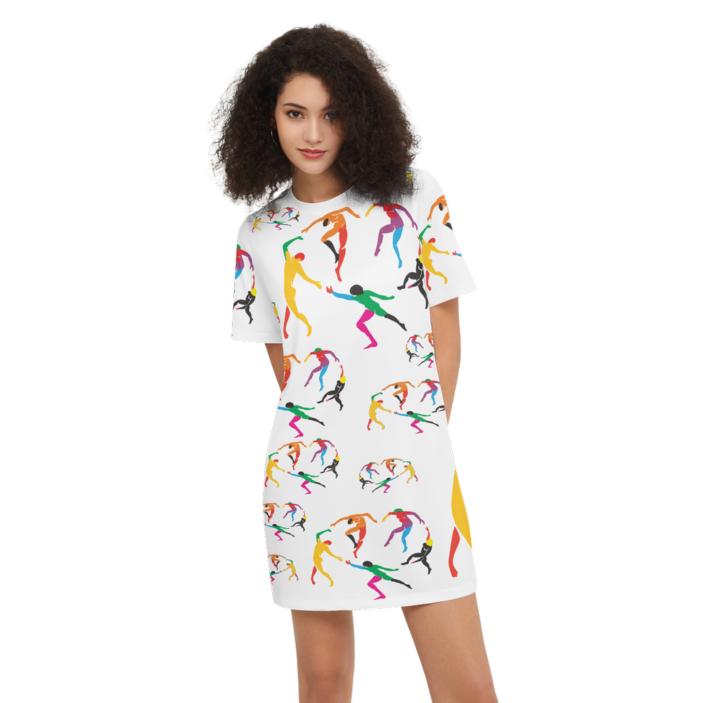 Women's SOLSTICE Short-Sleeve T-Shirt Dress-Heavyweight 225g