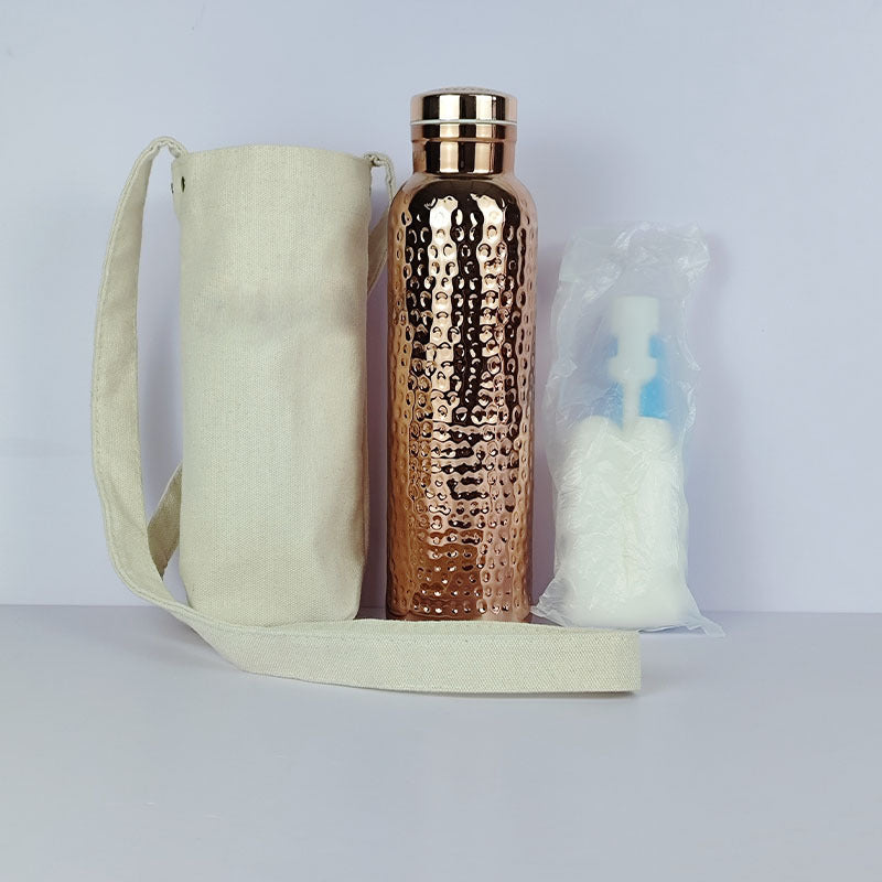 Electroplating Copper Vacuum Cup Double-layer Vacuum Concave-convex Water Cup