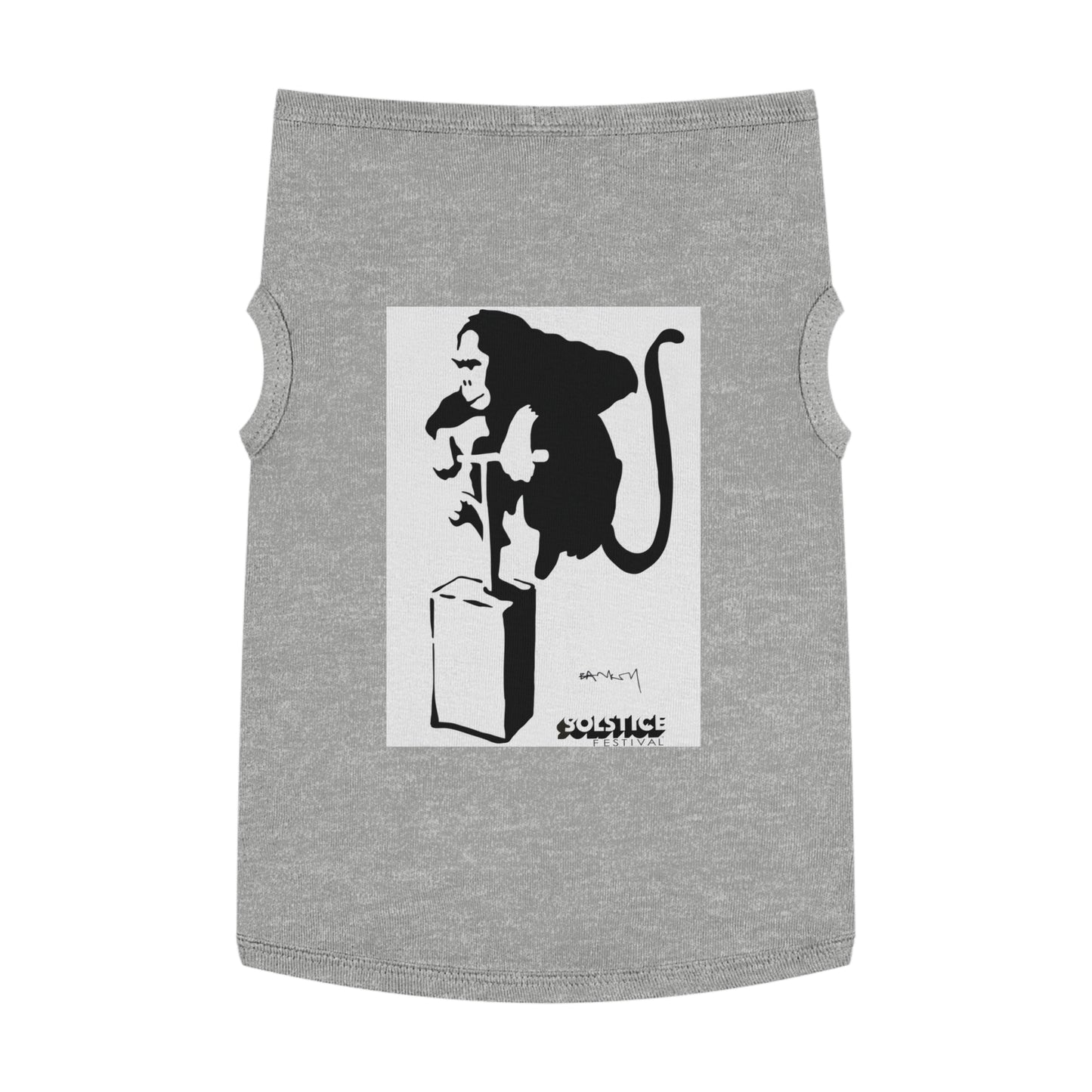 BANSKI MONKEI explode SOLSTICE FESTIVAL Pet Tank Top