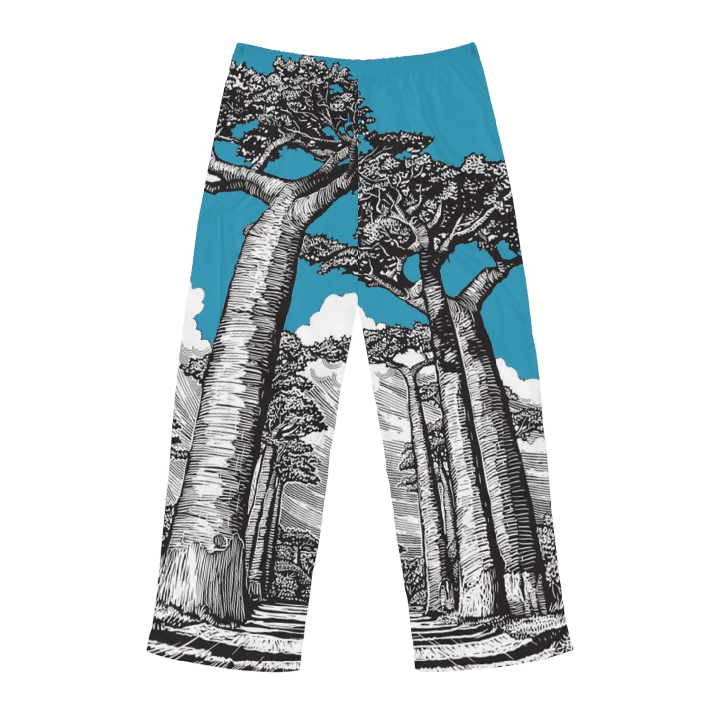 SOLSTICE Baobab Turquoise Men's Pajama Pants (AOP)