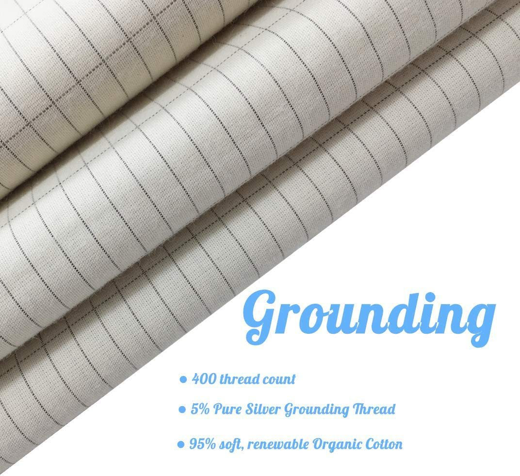 Sleep well, tangerine dreams with  Grounding Silver Cotton Bed Sheet Grounding Mat Anti-static Bed Sheet