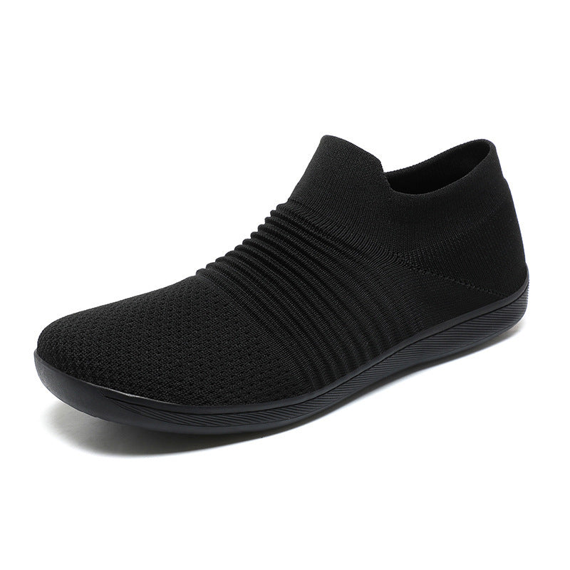 Fly Woven Mesh Casual Lightweight Breathable One Pedal Thin Fitness Men's Shoe