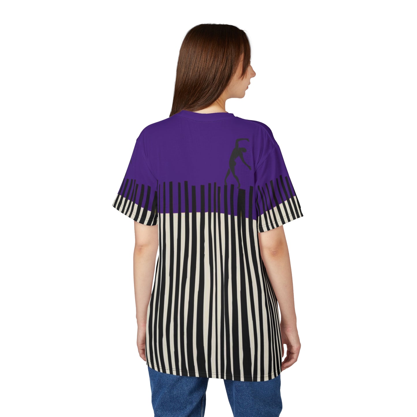 SOLSTICE Bamboo purple Unisex Cut & Sew  Tee (AOP)