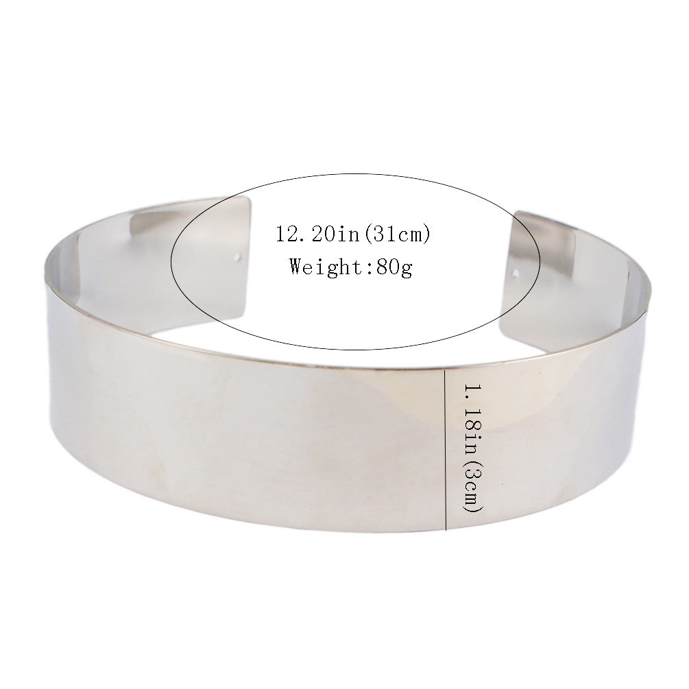 Choker Collar Alloy Women
