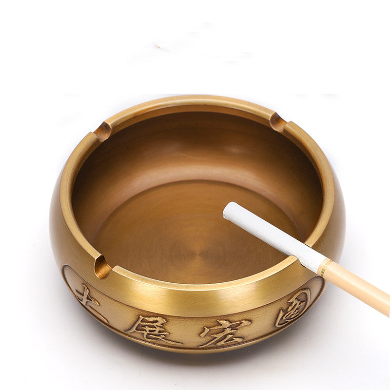 Pure Copper Ashtray Home Indoor Living Room Office Creative