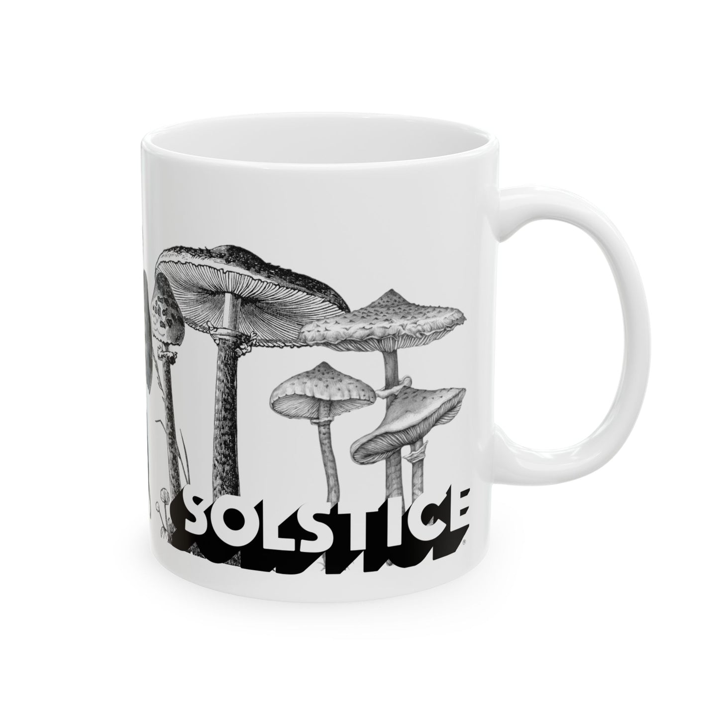 Solstice Mushrooms Ceramic Mug —  (11oz, 15oz)