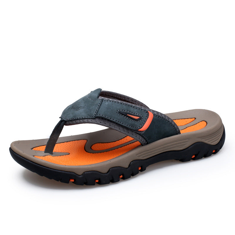 Solstice Sandals Large Dock Layer Cowhide Men's Flip-flops