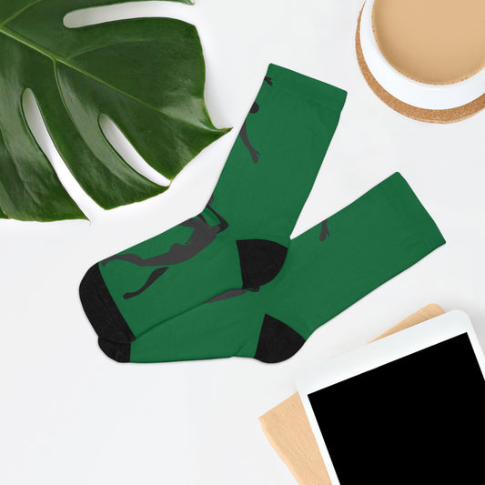 Recycled SOLSTICE Dancer green  Poly Socks