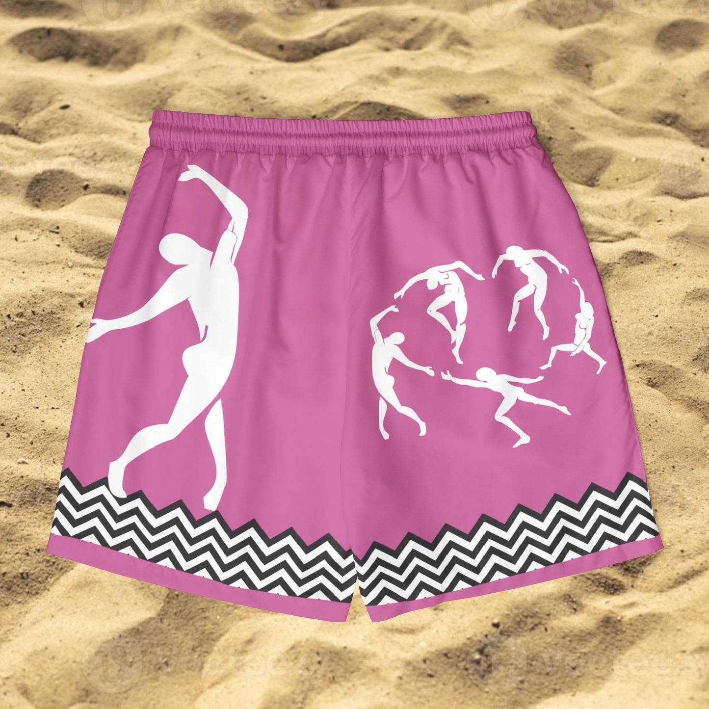 Unisex SOLSTICE DANCE Swim Pink Shorts (AOP)