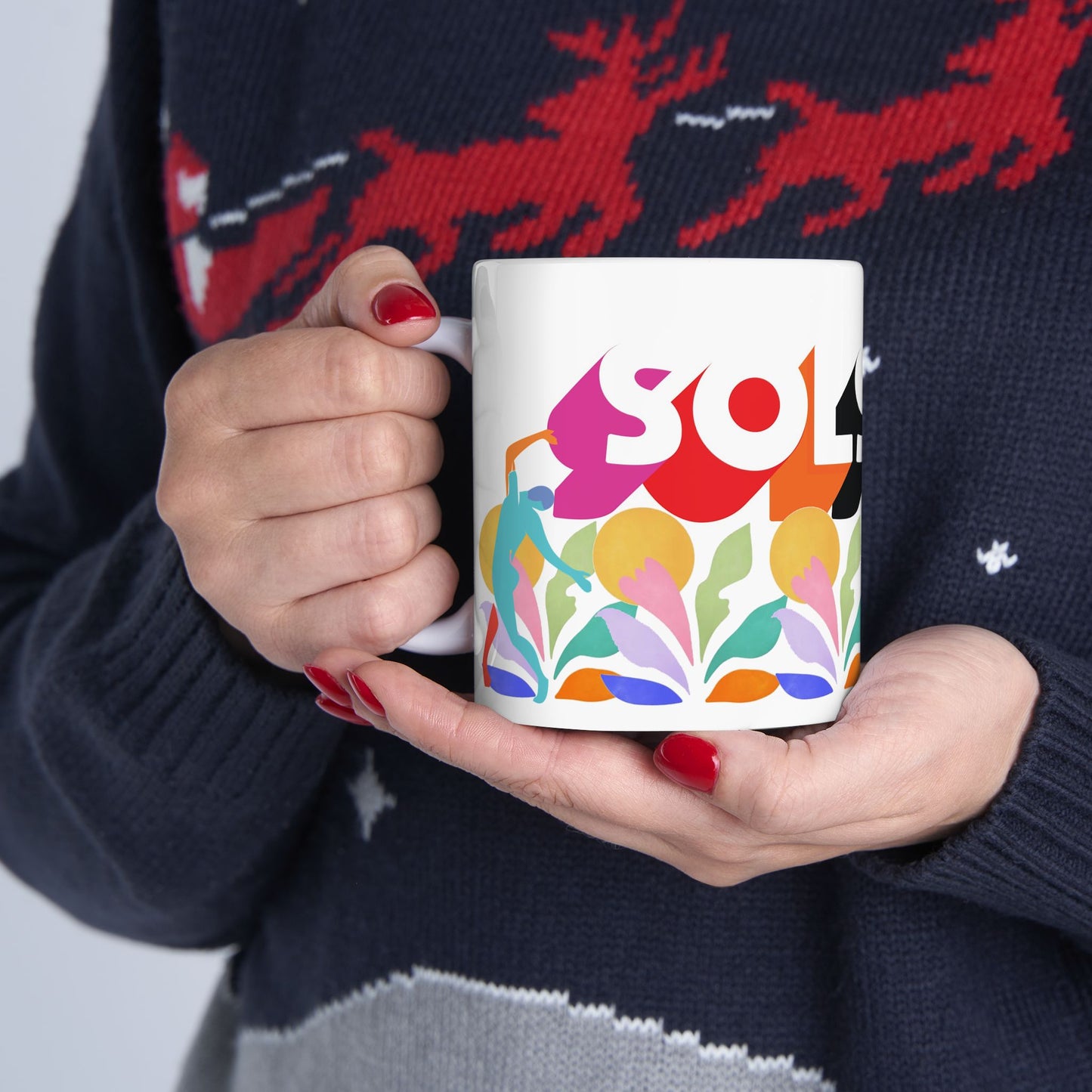 Matisse Garden Sun Ceramic Mug — Personalized Photo & Art Coffee Cup (11oz, 15oz)