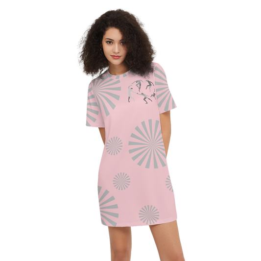 Solstice Women's Short-Sleeve T-Shirt Dress-Heavyweight 225g