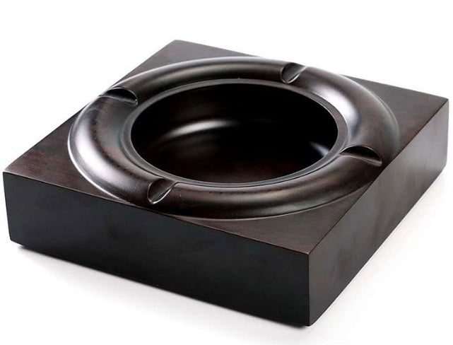 Mahogany Ashtray, African Ebony Wood With Copper Cover, Anti-ash, No Odor, New Innovative Solid Wood Combination