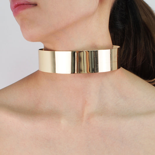Choker Collar Alloy Women