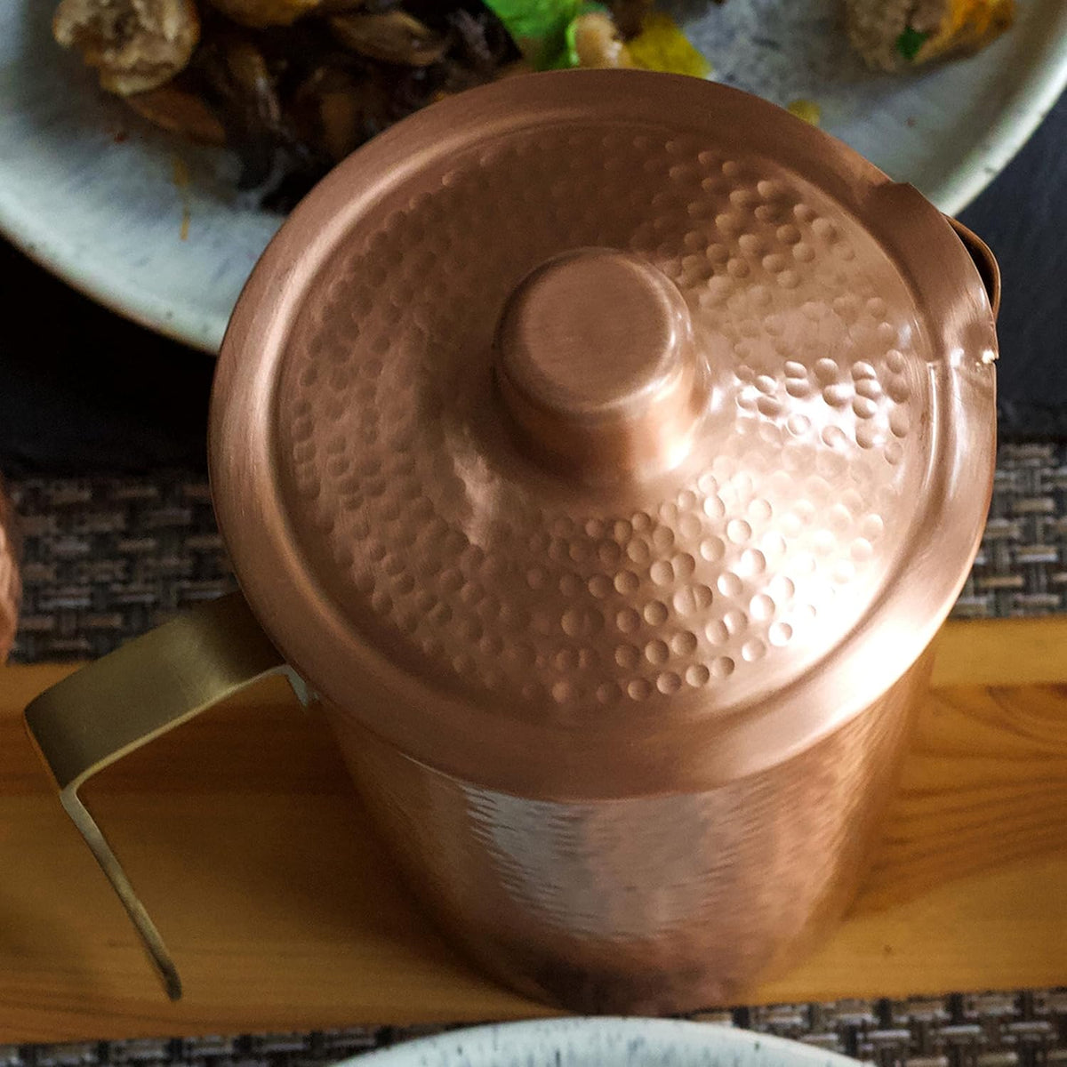 Kosdeg Pure Copper Pitcher With Lid, 44 Oz