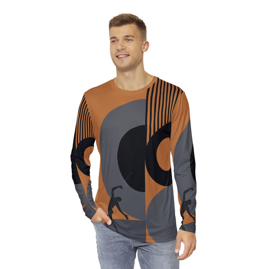 SOLSTICE BAUHAUS Long Sleeve Shirt light brown (AOP)