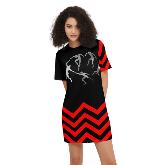 Women's SOLSTICE Short-Sleeve T-Shirt Dress-Heavyweight 225g