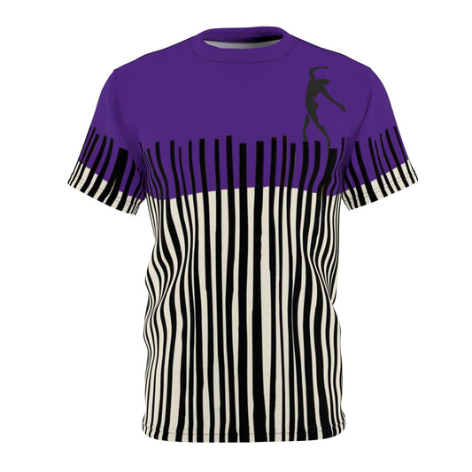 SOLSTICE Bamboo purple Unisex Cut & Sew  Tee (AOP)