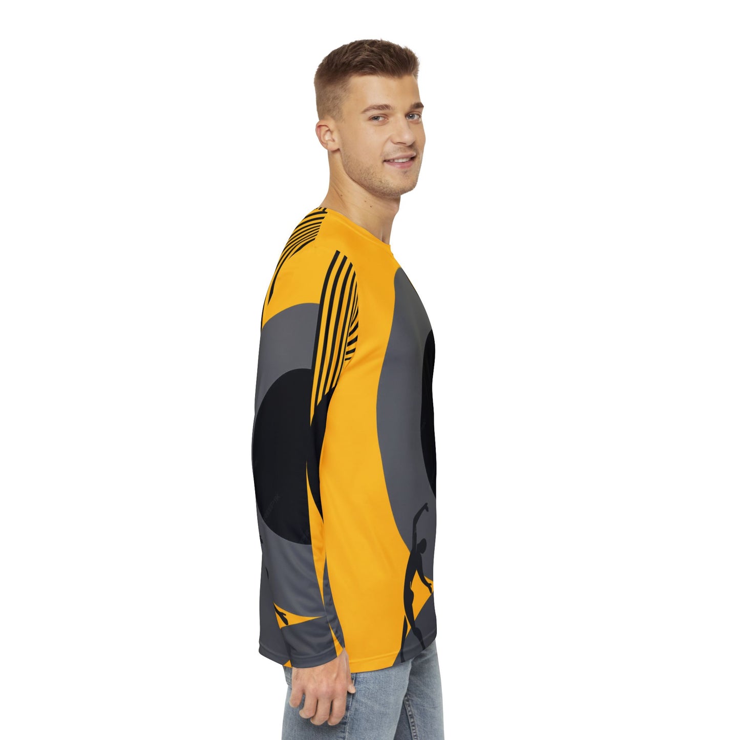 SOLSTICE BAUHAUS Long Sleeve Shirt yellow(AOP)