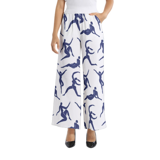 Solstice blue dancers Elastic Waist Wide Leg Pant