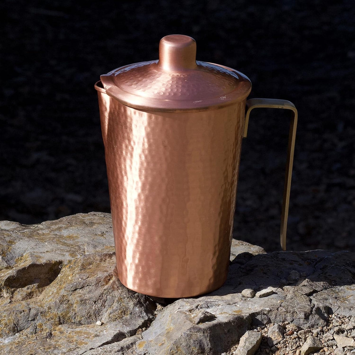Kosdeg Pure Copper Pitcher With Lid, 44 Oz