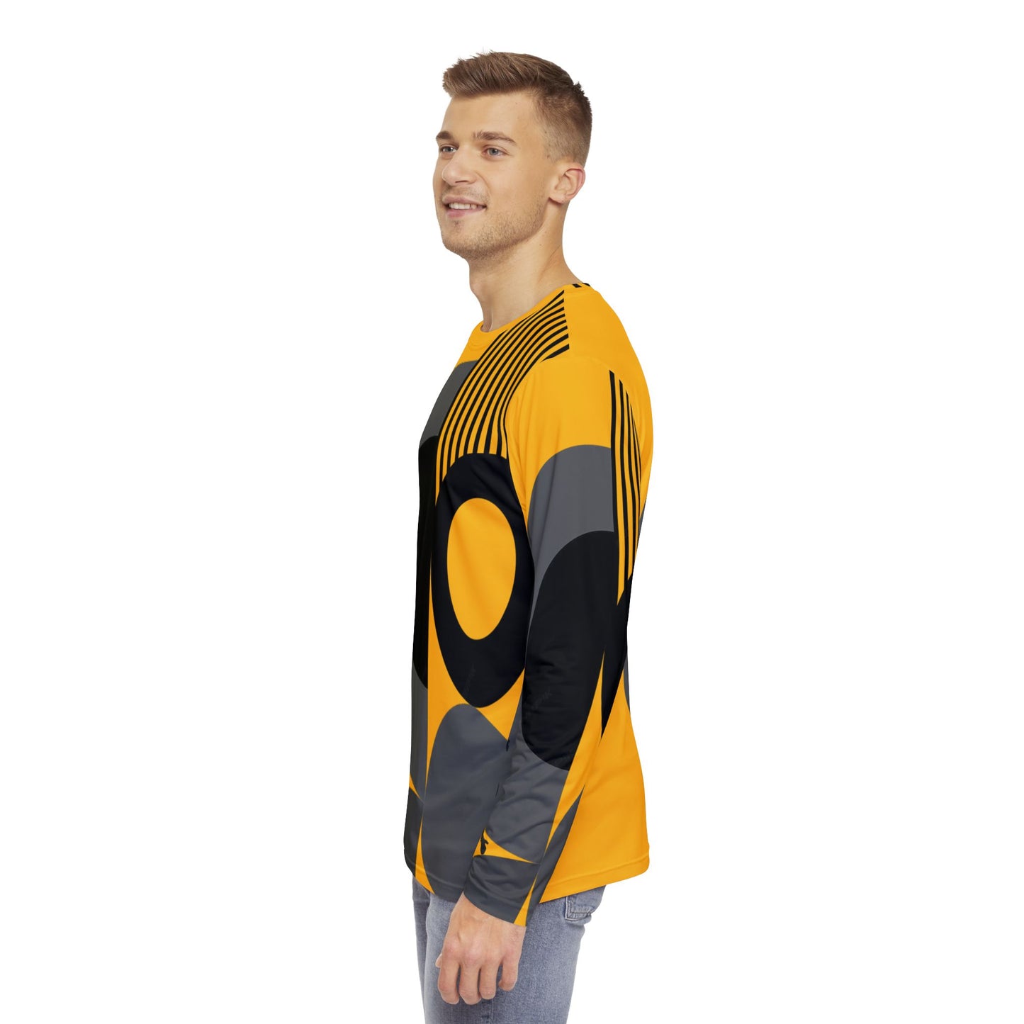 SOLSTICE BAUHAUS Long Sleeve Shirt yellow(AOP)