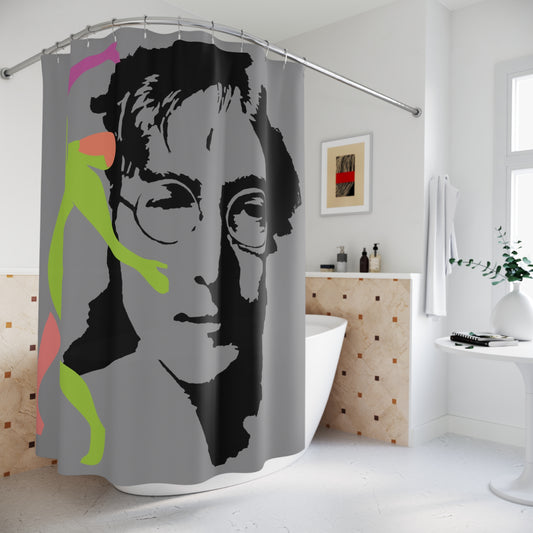 SOLSTICE Lennon Shower Curtain gray 6