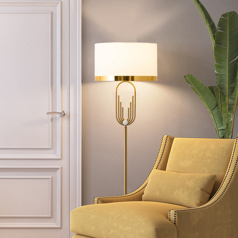 Modern Gold Vertical Reading Desk Floor Lamp