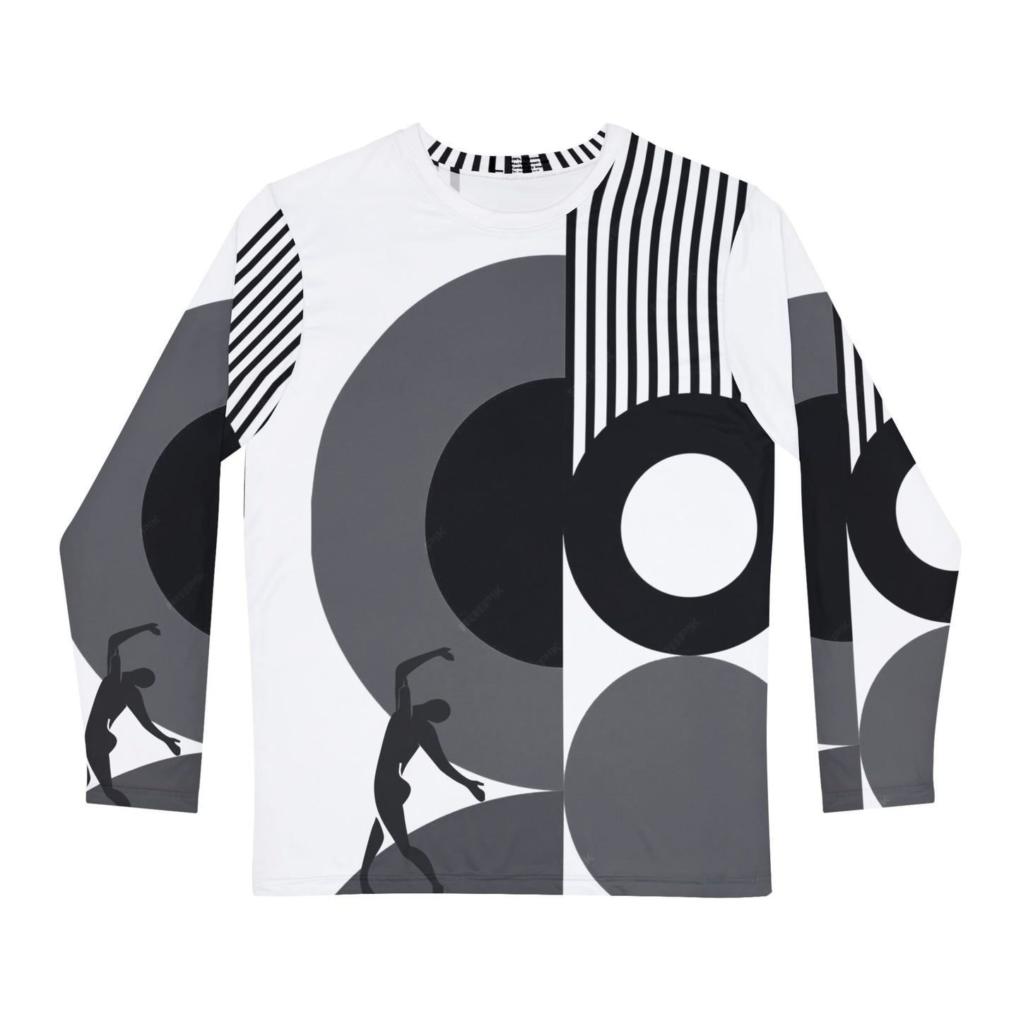 Men's SOLSTICE BAUHAUS Long Sleeve Shirt white (AOP)
