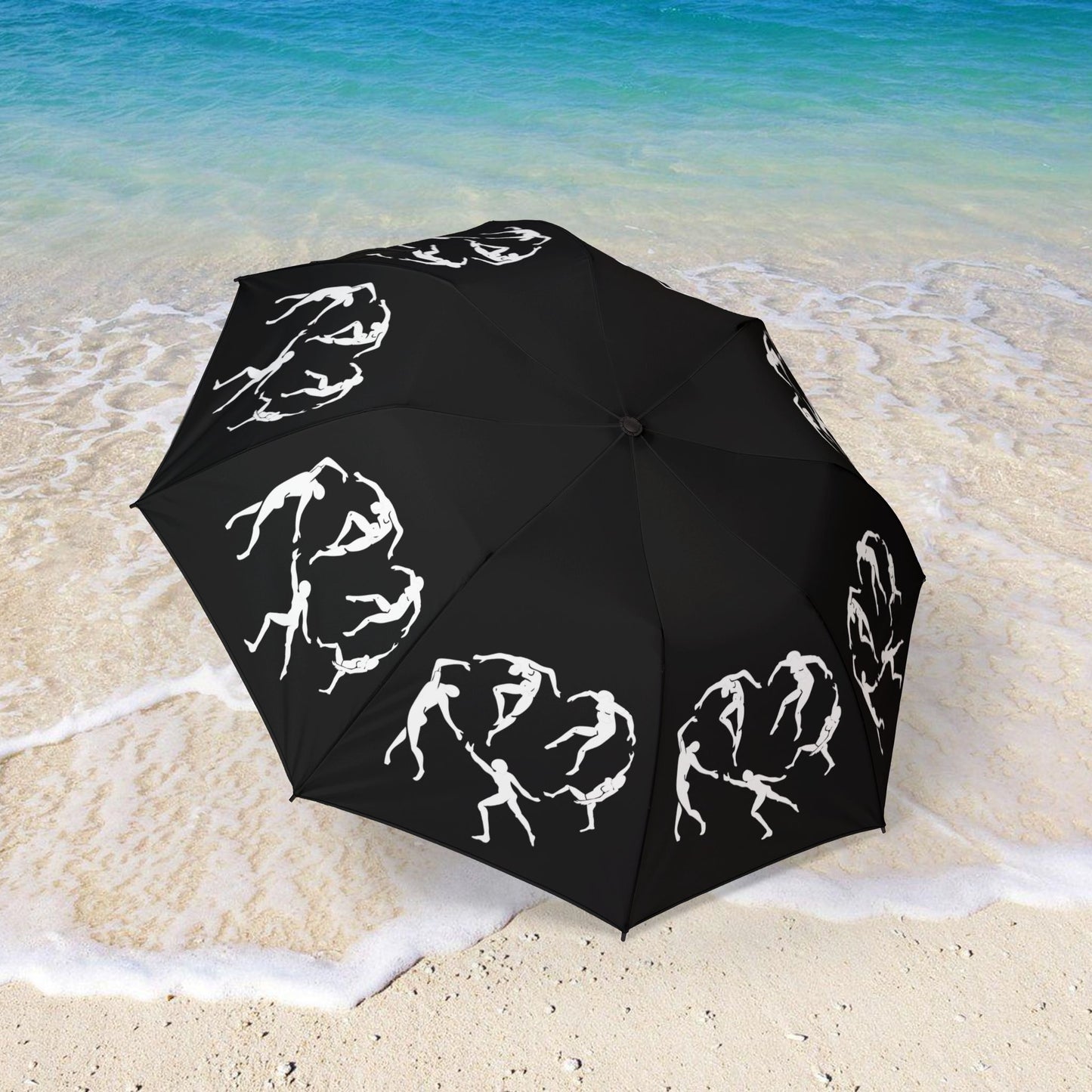 BLACK SOLSTICE DANCE Semi-Automatic Foldable Umbrella